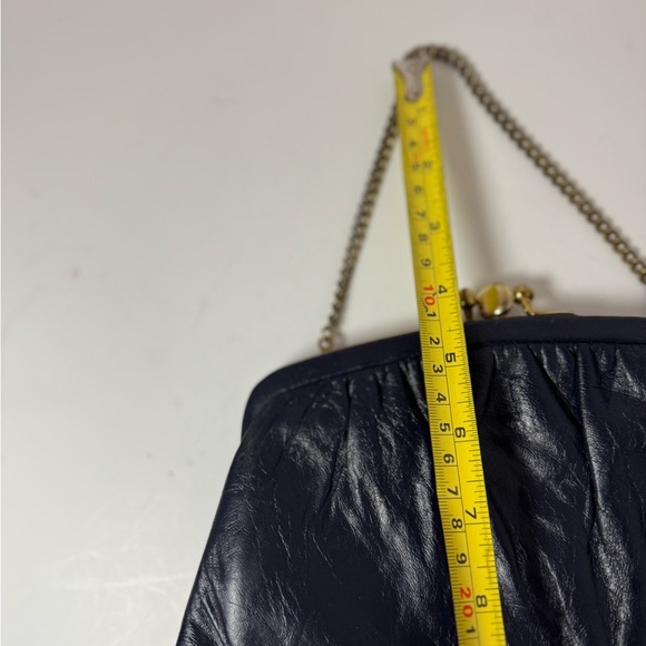 Ande Blue Leather Clutch - Picture 7 of 8